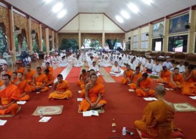 If lay people have occasion they will appoint together to practise Vipassana meditation at BCDC Retreat Watsriboonruang Fang